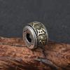 Cobre Mantra de Paz Giratorio Estilo Antiguo Espaciador Decorativo Cuentas Sándalo Buda Pulsera Accesorios DIY Mayoreo