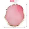 Paleta de Nail Art Resina Formato de Coração Marmorizado Padrão Ágata Falsa Paleta para Mistura de Cores Placa de Exibição de Fotos de Amostra de Nail Art