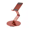 Novo Suporte de Celular Três Dobras Giratório 360 Graus Suporte de Telefone Metálico Universal para Celular e Tablet de Mesa