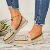 Zapatos Individuales Casuales de Talla Grande Transfronterizos Otoño Nuevo 2026 Mocasines Casuales para Mujer sin Cordones con Lazo Zapatos Individuales para Mujer