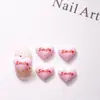 Lindos Macarrones Corazón Dibujos Animados Joyería para Uñas Resina Estéreo Accesorios de Uñas Portátiles Pegamento en Crema DIY Pequeños Accesorios