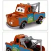 Coches Aleación Racing Lightning Mcqueen Sheriff's Board Tooth Patinete Modelo Adorno Niño Caja Regalo