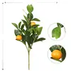 Decoração de Parede Vinha de Limão Plantas Verdes Densas Trepadeiras de Parede Arranjo de Atmosfera Flores Artificiais Loja de Frutas Enfeites Pendurados