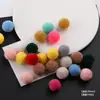 Cor Mista Ursinho de Pelúcia Cachos Bola Poliéster Cashmere Bola DIY Artesanal Sapato e Chapéu Decoração Materiais Acessórios Peças Pequenas