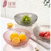 Prato de Frutas Dingmei, Prato Doméstico para Sementes de Melão e Amendoim, Prato de Lanches de Mesa de Centro de Sala de Estar de Luxo Leve e Bonito, Prato Decorativo Criativo