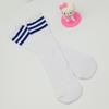 Medias de algodón a rayas de tres barras por encima de la rodilla para estudiantes, calcetines de fútbol para niños, calcetines de animadoras Six-One