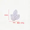 Patches de folha de renda para têxteis domésticos, decoração de cortinas, patches de reparo com padrão de rede furado, acessórios de vestuário em organza