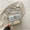 Bolso de Hombro con Bloques de Color de Moda Estilo Coreano para Mujer Modelo Nuevo 2025 Bolso Cuadrado Pequeño con Lazo Bolso de Hombro Cruzado Elegante para Viajes