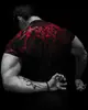 Breathedivinity Novo Veneno Pesadelo Fitness Manga Curta Esportivo Elástico Collant Camiseta de Secagem Rápida Top Masculino