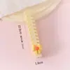Peine de dibujos animados macaron con lazo y espina de pescado, peine pequeño lindo para trenzar el cabello de las niñas, peine portátil para peinar el cabello en casa