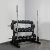 Venta Directa de Fábrica Popular Transfronteriza Mini Rack Doble para Mancuernas Rack para Colocar en Casa Gimnasio de Dos Pisos Vertical Fijo