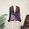 Cardigan Zhi Li de nuevo diseño estilo chino con solapa grande, nuevo modelo principios de otoño 2026, top artístico de retazos para mujer