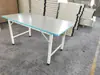 Mesa de máquina de costura de fábrica de roupas, bancada pequena, mesa de passar, mesa de empilhamento, mesa de inspeção, mesa de verificação de mercadorias, mesa de posicionamento de tecido