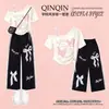 Conjunto de Dos Piezas para Niñas Verano 2026 Estilo Academia Dulce Lindo de un Hombro Manga Corta Casual con Adorno de Encaje Pantalones de Pierna Ancha