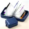 Bolsa de silicone portátil para viagem mais vendida internacionalmente, bolsa de silicone de grau alimentício, conjunto organizador de pílulas à prova d'água