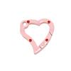 Cierre de Resorte de Cuentas Pintadas Anillo Abierto en Forma de Corazón Llavero de Anillo de Resorte de Amor Accesorios para Manualidades Anillo de Conexión de Aleación