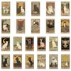 72 pegatinas retro de tarot de gato, libro de mano, funda para teléfono, iPad, ordenador, pegatinas decorativas impermeables DIY