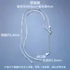 Pulseira de corrente osso de cobra de prata s925 semiacabada ouro branco contas vestíveis material para acessórios de prata para pulseira DIY