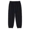 Calça Jogger Lisa Solta Outono/Inverno 2025 para Jovens Calça de Moletom Casual Engrossada para Meninos Calça Esportiva Infantil