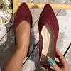 Sapatos Femininos de Tricô, Respiráveis, com Solado Macio, Modernos, de Solado Plano, Novo Estilo, Confortáveis, Bico Fino, de Solado Plano, com Abertura Rasa, Sapatos Casuais Slip-On