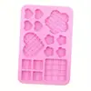 Molde de Silicone Coração Fondant Biscoito Cake Popsicle Geleia DIY Chocolate Decoração Doce Assadeira