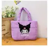 Nuevo Bolso de Mano de Tela de Plumón Dibujos Animados Lindo Perro Pacha Bolso de Hombro Melody Kuromi Bolso Tote Versión al por Mayor