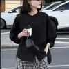 Conjunto de Pantalones de Algodón a Cuadros de Pierna Ancha Talla Grande Ajuste Holgado Adelgazante Finos Casuales Cortos