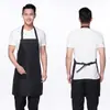 Avental de novo estilo para supermercados de alimentos frescos, impressão de logotipo personalizada, à prova d'água e resistente a manchas, especializado para serviços de catering e lojas de milk tea