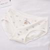 Roupa Íntima de Algodão Puro para Meninas Cintura Baixa Estudante Desenho Animado Fofo Tecido de Algodão Respirável Nova Calcinha Cueca Tamanho Pequeno