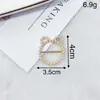 Fivela de Nó de Canto Fivela Pérola Diamante Amor Fivela de Toalha de Seda Artefato Fixo Versátil Bainha de Camisa Decoração de Camiseta