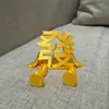 Decoración de escritorio creativa de Año Nuevo, letrero de carácter auspicioso, fortuna, prosperidad, felicidad, riqueza, tridimensional móvil de impresión 3D, el más vendido