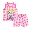 Traje de chaleco para niños verano algodón niños nuevo niñas shorts ropa traje de bebé coreano ropa para niños al por mayor