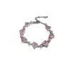 Pulsera Cruzada Europea y Americana de Zirconia con Forma de Corazón Pulsera de Lujo Ligero de Alto Temperamento Pulsera de Diseño Simple de Moda Accesorios