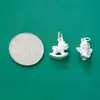 Nuevo Colgante Ángel Pequeño Caballo Mecedora de Plata Pura S999 Colgante Caballo de Madera Cuerda Plateada Hecha a Mano para DIY Accesorios de Plata