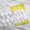 Ganchos Adhesivos Sin Costuras, Ganchos de Plástico para Pared, Ganchos Blancos, Ganchos Pequeños para Azulejos Detrás de las Puertas de Cocina y Baño, 6 Paquetes