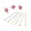 Plata Esterlina S925 Aguja en Forma de 9 Aguja en Forma de T Cabeza de Perla Aguja de Cabeza Plana Pendientes Materiales para Manualidades de Cuentas Accesorios Fabricante Venta al por Mayor