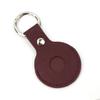 Funda Protectora para Apple Airtag Rastreador Anti-Pérdida para Perro Localizador de Cuero Genuino Carcasa Protectora Colgante para Llavero Estilo Lujo Ligero