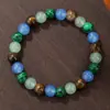 Pulsera de Cristal Natural Más Vendida Transfronteriza 8mm Temu Xiyin Popular Hilo Elástico Pulsera de Piedra Ojo de Tigre para Mujeres Venta al por Mayor