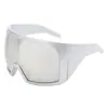 Novos óculos de sol de moda protetores oversized estilo europeu e americano para homens e mulheres, óculos de sol minimalistas de alta qualidade para proteção UV ao ar livre