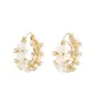 Pendientes de Circonia Rosa de Venta Caliente Moda de Gama Alta Románticos con Temperamento Joyería para Orejas para Mujer Fresco Dulce Elegante Estilo Socialité Pendientes de Botón