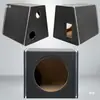 Caja de altavoz subwoofer caja trapezoidal caja vacía pasiva activa subwoofer para maletero de coche 6.5 pulgadas 8 pulgadas 10 pulgadas