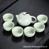 Recepção Conjunto de Chá Pequeno Doméstico Estilo Japonês Sala de Estar Simples Escritório Conjunto de Chá Kung Fu Xícara de Chá de Cerâmica Bule Bandeja de Chá