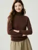 Estilo Minimalista de Luxo Leve! Suéter 100% Caxemira Pura Feminino Outono/Inverno Novo Estilo Cor Sólida Malha de Alta Gauge Primeira Linha Pulôver