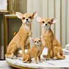 Modelo de cachorro Chihuahua molde de cachorro de estimação adereço de fotografia roupas de cachorro ornamento de chão cachorro veado filhote de cachorro adereço