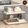 Aparador, escritorio, organizador de estación de trabajo, portavasos, sala de estar, mostrador de barra de agua, estante de almacenamiento multicapa para tazas y bolsitas de té