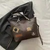 Bolsa Tote Estilo Gumeilade para Mulheres Outono e Inverno 2025 Nova Grande Capacidade Patchwork Estampada Moda Ombro Único Bolsa de Trabalho para Mulheres