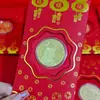 2026 Año del Caballo Moneda de Oro Conmemorativa Sólida de la Suerte Sobre Rojo Bolsa de la Suerte Regalo de Nochevieja Entrega de Texto Secreto