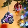 Motocicleta 2D accesorio de decoración trasera bolsa amuleto colgante de coche artículo popular de venta caliente acrílico regalo popular transfronterizo artículo de dibujos animados