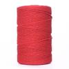En stock venta al por mayor cuerda de algodón de 3 mm tapiz tejido de cuerda nórdica hecho a mano borla de 3 cabos algodón torsión alta cuerda de 100 m