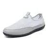 Sapatos Masculinos Fly Malha Tecida Esportivos e de Lazer Sapatos de Malha de Solado Fino para Homens no Trabalho Sapatos Casuais Leves de Solado Macio Tênis para Atacado